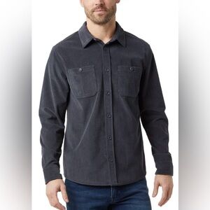 32 Degrees Men's Blue Corduroy Over Shirt